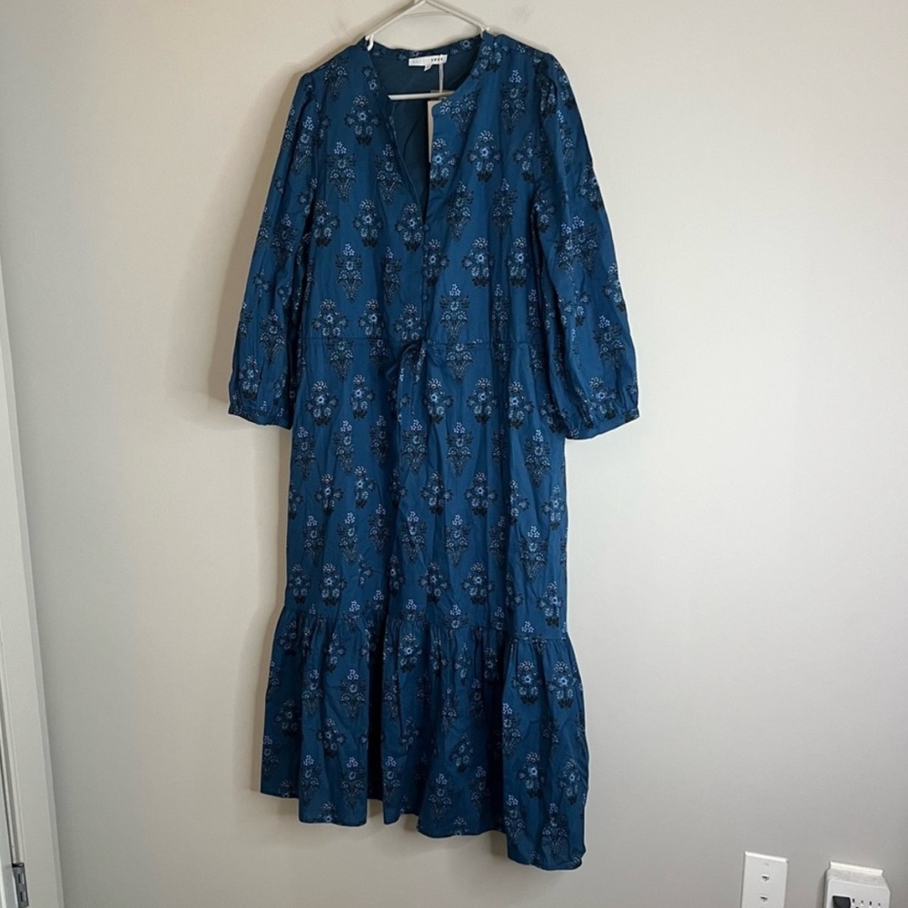 NWT Baltic Born Mira Floral Midi Dress In Deep Blue
Print Elegant 100% Cotton - Picture 8 of 8